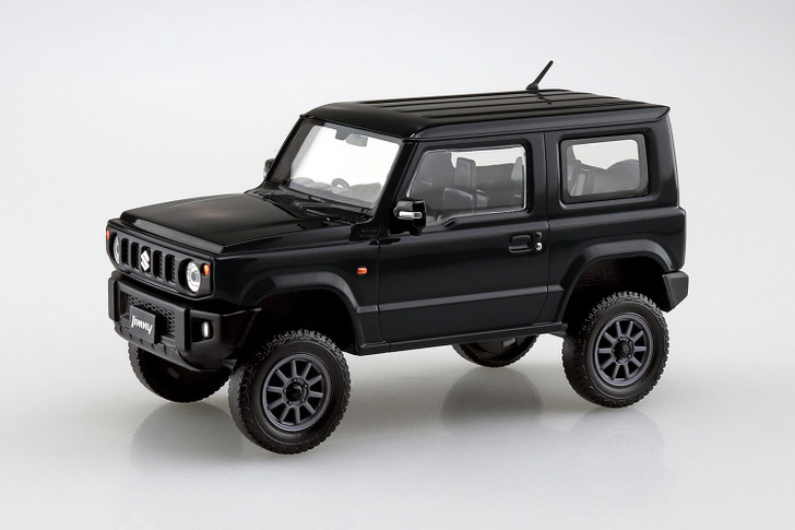 Aoshima The Snap Kit 1/32 Suzuki Jimny Custom Wheel (Bluish Black Pearl 3) Plastic Model