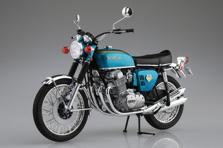 美品 F-toys Big Bike Collection ビッグバイクコレクション CB-750K0 HONDA DREAM CB750 FOUR 1969/CB-750P POLICE 1970 白バイ 4台 1/24