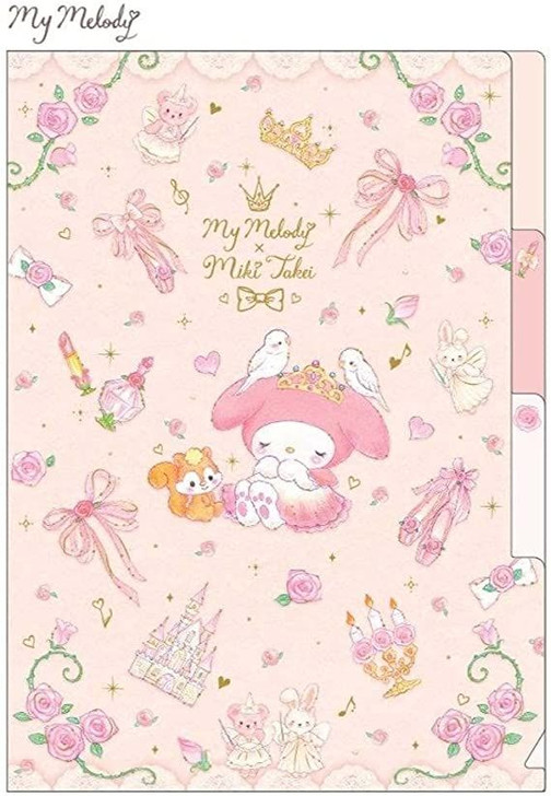 Sanrio Sanrio x Miki Takei - A5 Clear File with 3 Pockets - My Melody