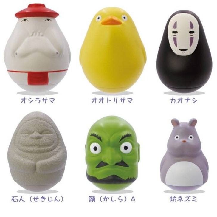Studio Ghibli Spirited Away Daruma Figure Collection 6pcs Box