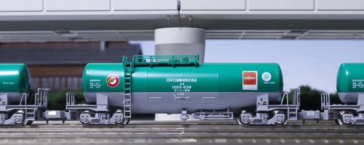 Kato 10-1810 Freight Car TAKI 1000 (Late Model) Japan Oil Transportation with ENEOS/Eco Rail Mark 8 Cars Set (N scale)