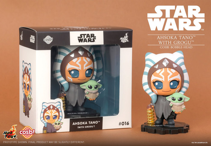 コスビ　STARWARS アソーカタノ　with グローグー 016 Cosbi Star Wars Collection #016 Ahsoka Tano w/Grogu Japan Original