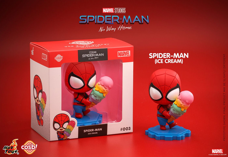 Hot Toys Cosbi Marvel Collection #003 Spider-Man Ice Cream Ver. Japan Original Package Figure