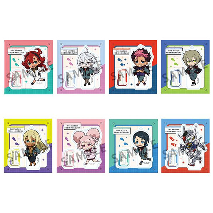 Megahouse Mobile Suit Gundam: the Witch from Mercury Tokotoko Acrylic Stand 8pcs Complete Box