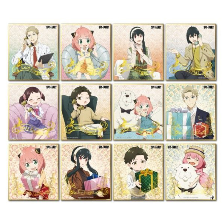 Ensky Spy x Family Visual Shikishi Collection Vol.2 12pcs Complete Box