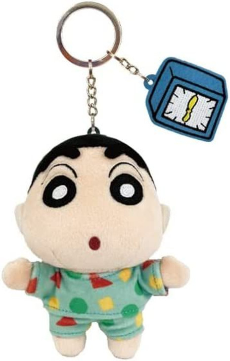 SK JAPAN Plush Keychain with Embroidery Charm Crayon Shin-chan Pajama