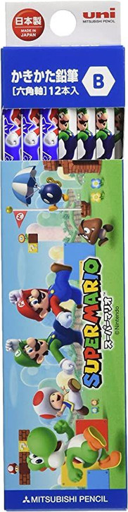 Mitsubishi Pencil Pencil B Dozen (12) Super Mario