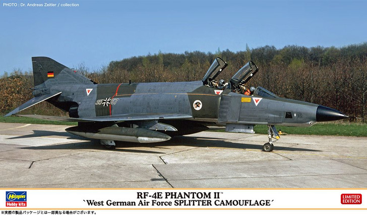 Hasegawa 1/72 RF-4E Phantom II West Luftwaffe Splitter Camouflage Plastic Model