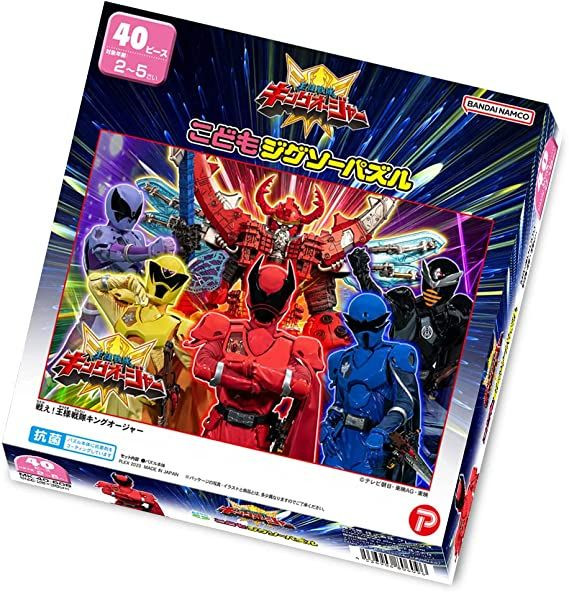 Tenyo MK40-609 Jigsaw Puzzle Fight! Ohsama Sentai King-Ohger (40 Pieces)