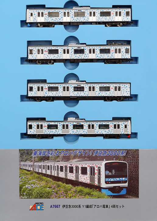 Microace A7667 Izukyu Series 3000 Y1 Configuration 'Aloha Train' 4 Cars Set (N Scale)