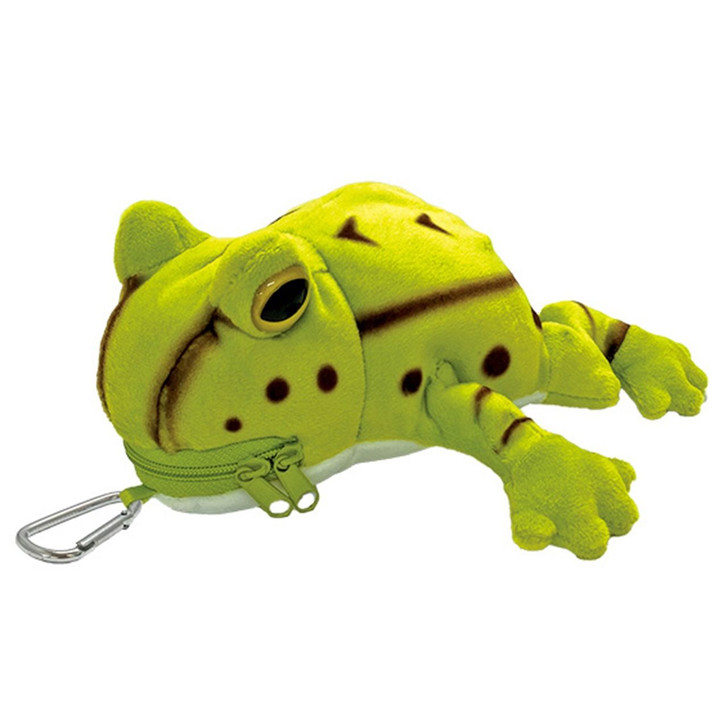TAKE OFF ANIMANIA Plush Doll Carabiner Pouch Belted Frog