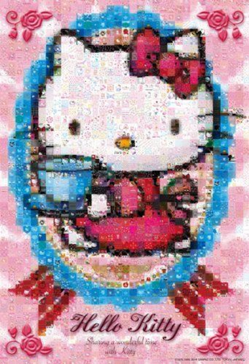 Beverly Jigsaw Puzzle 83-058 Mosaic Art Sanrio Hello Kitty Wonderful(300 Pieces)