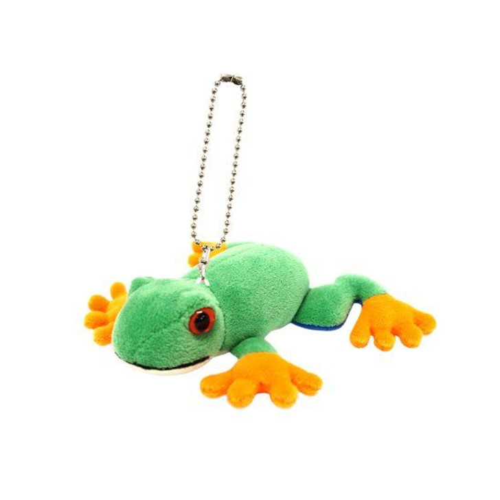 TAKE OFF ANIMANIA Plush Doll Key Chain Red Eyed Tree Frog