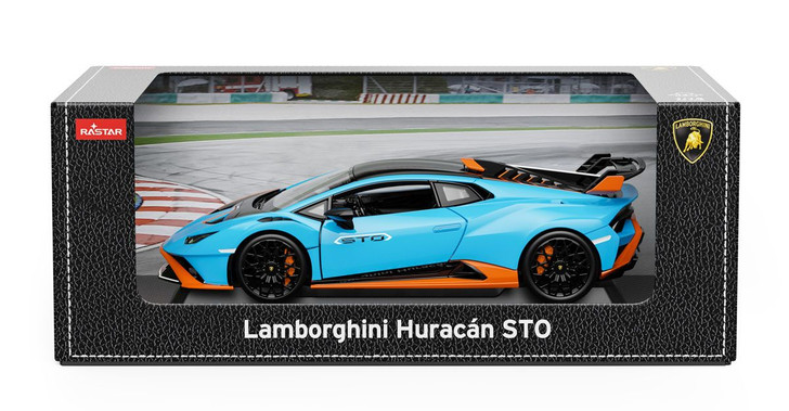 1/18 Diecast Car Lamborghini Huracan STO Blue Finished Model