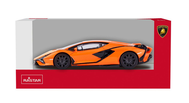1/43 Diecast Car Lamborghini Sian Orange Finished Model
