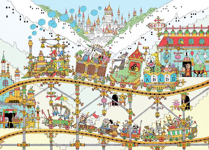 Epoch 79-159s Jigsaw Puzzle Taishi illustration Amusement Park for Adult (500 Pieces)