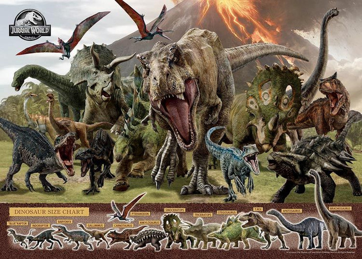 Epoch 06-508s Jigsaw Puzzle Power of Dinosaurs(Jurassic World) (500 Pieces)