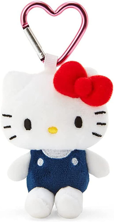 Sanrio Plush Mascot Holder with Heart Carabiner - Hello Kitty