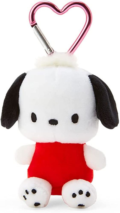 Sanrio Plush Mascot Holder with Heart Carabiner - Pochacco