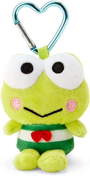 Plush Mascot Holder with Heart Carabiner - KeroKeroKeroppi