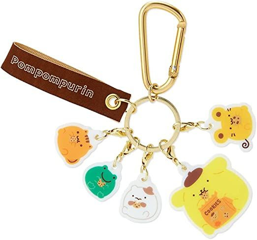 Sanrio Charm Keychain Pom Pom Purin with Characters