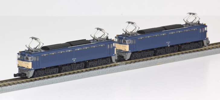 Rokuhan T038-3 Electric Locomotive Type EF63 3rd Edition Blue 2 Cars Set (Z scale)