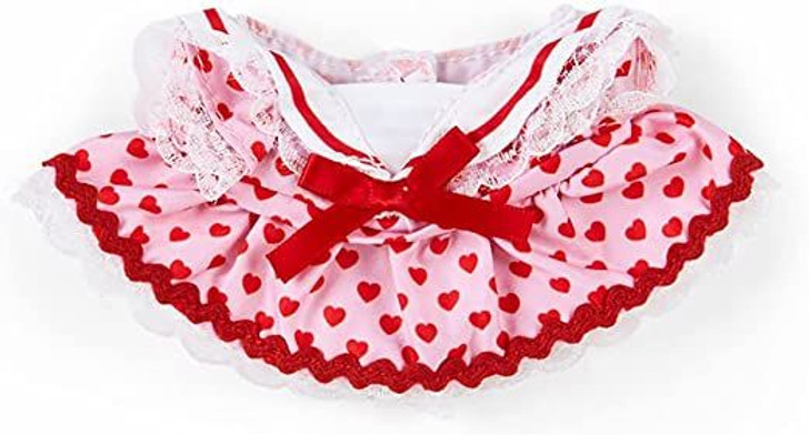 Sanrio Dress-Up Clothes for Plush Toy S Heart Print Dress (Pitatto Friends)