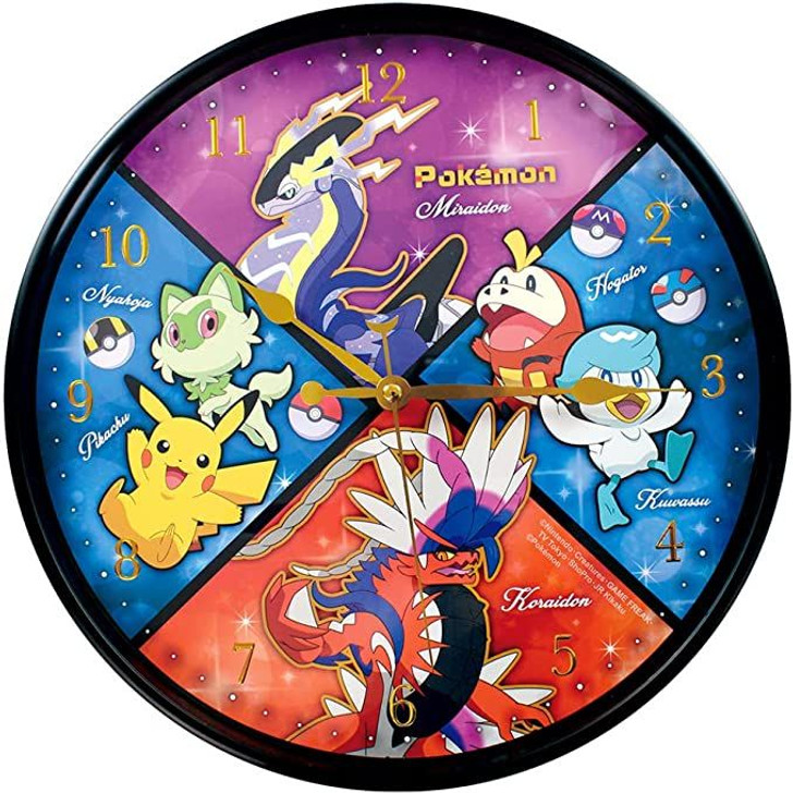 T's Factory Pokemon  Wall Clock Pokemon Scarlet and Violet