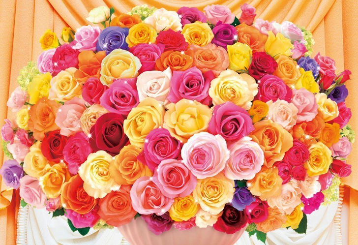 Beverly Jigsaw Puzzle 93-105 Flower Art Colorful Roses (300 Pieces)