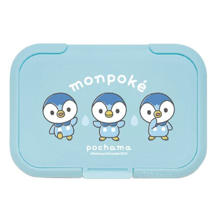 Pokemon Center Original Monpoke Wet Wipe Lid Piplup Blue