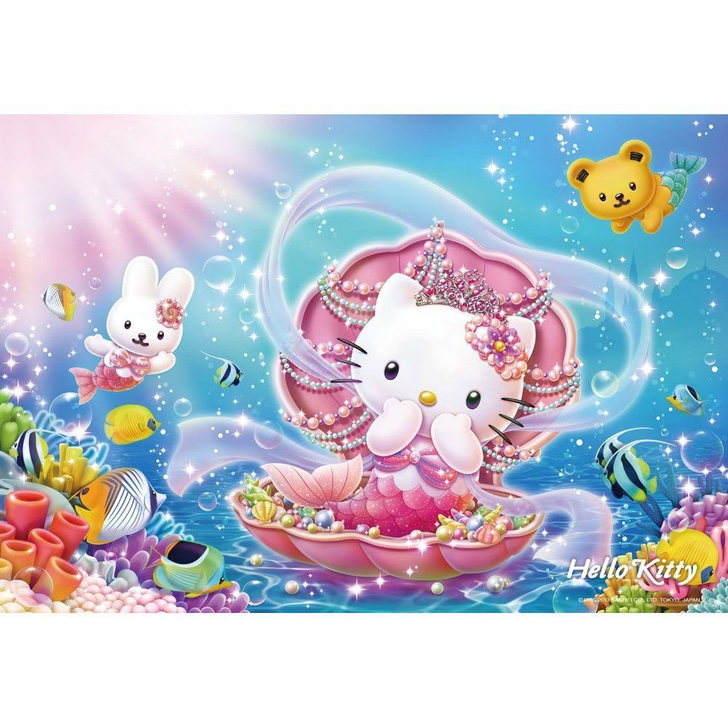 Beverly Jigsaw Puzzle L74-101 Sanrio Hello Kitty Mermaid Princess (150 L-Pieces) (4977524741015)