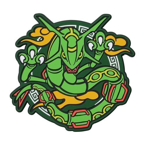 Pokemon Center Original Rubber Coaster - Rayquaza (Pikachu Hanten)