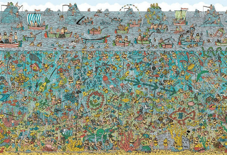 Beverly Jigsaw Puzzle L74-122 Where's Wally? (150 L-Pieces)