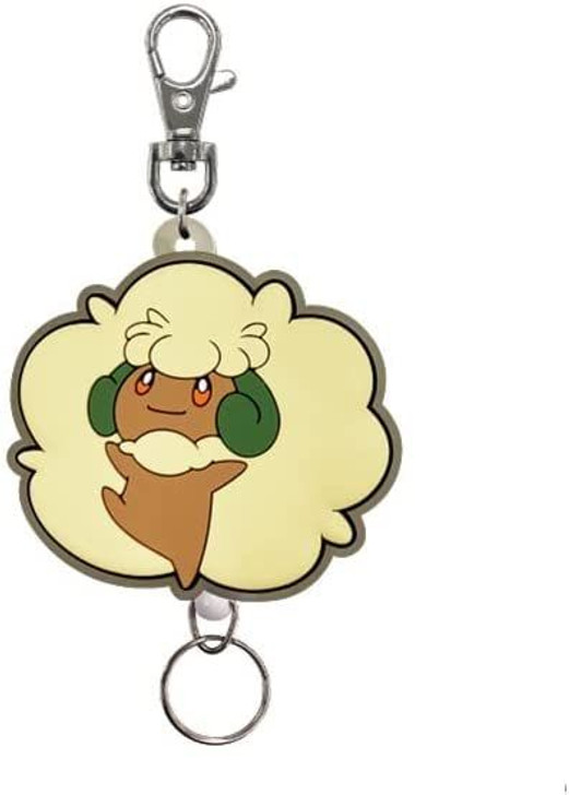 SK JAPAN Pokemon Rubber Reel Keychain - Whimsicott