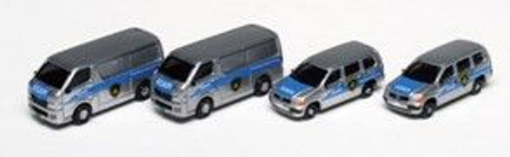 Kato 23-653C Toyota Hiace Long Probox Security Company 4 Cars (N scale)