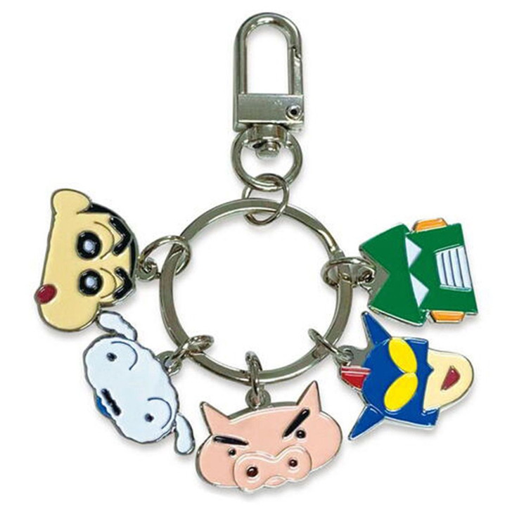 Other 5 Charm Keyring Crayon Shin-chan Heros