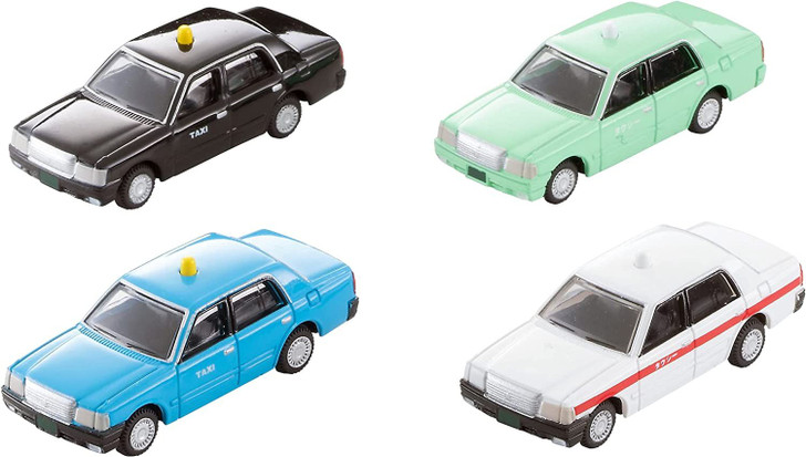 Tomytec The Car Collection Basic Set Select Taxi A (4 Cars) (N scale)