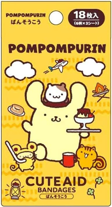 Pompompurin バンデージ 18枚入り Sanrio Bandage Pom Pom Purin