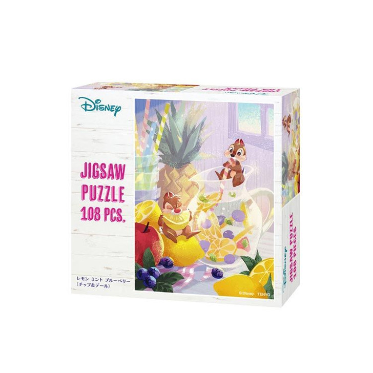 チップ＆デール Jigsaw Puzzle Disney Chip 'n Dale Lemon Mint Blueberry (108 Pieces)