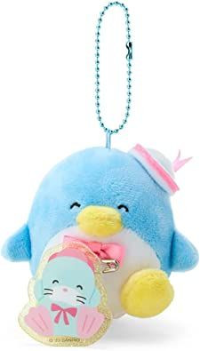 Sanrio Plush Mascot Holder with Badge - Tuxedo Sam (Smiling)