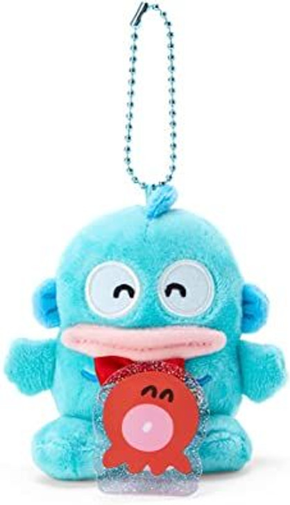 Sanrio Plush Mascot Holder with Badge - Hangyodon (Smiling)