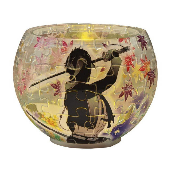 Yanoman 2201-45 3D LED Lamp Shade Puzzle Touken Ranbu - Hizamaru (80 Pieces)