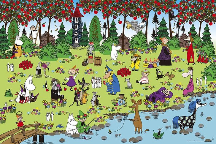 Yanoman 10-1368 Jigsaw Puzzle Forest's Harvest Moomin (1000 Pieces)