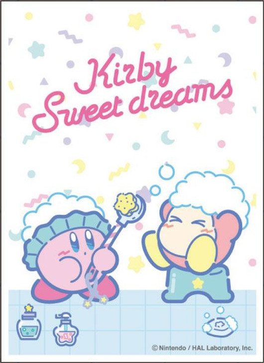 Ensky Kirby Sweet Dreams Character Card Sleeve Bubbly Kirby & Waddle Dee 65pcs