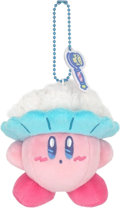 San-ei Kirby Sweet dreams Plush Doll Keychain Bubbly Kirby