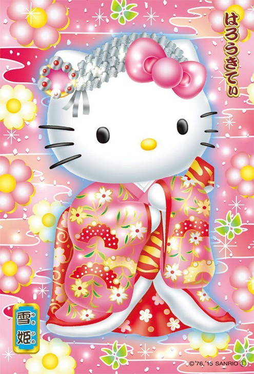 Beverly Jigsaw Puzzle M108-182 Sanrio Hello Kitty Kabuki (108 S-Pieces) (4977524581826)