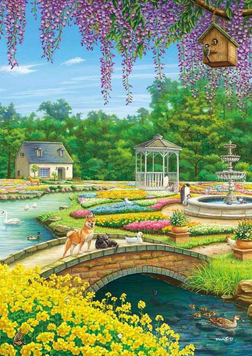 Apollo-sha 500-308 Jigsaw Puzzle Warm Spring Garden (500 Pieces)