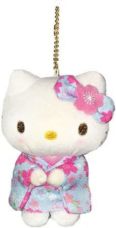 Nakajima Sanrio Mascot Holder Hello Kitty Kimono Light Blue