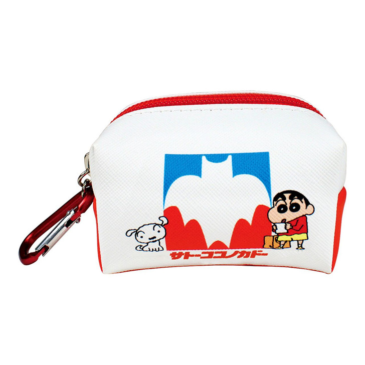 小物 Satochan Mini Pouch with Carabiner Crayon Shin-chan Sato Kokonokado