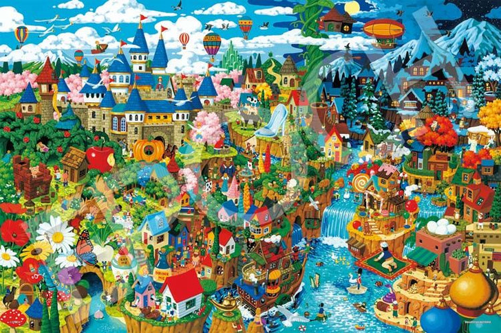 Epoch 12-602s Jigsaw Puzzle Masayoshi Akiyama Illustration World Fairy Tales (1000 Pieces)